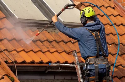 Démoussage et hydrofuge de toiture à Frencq